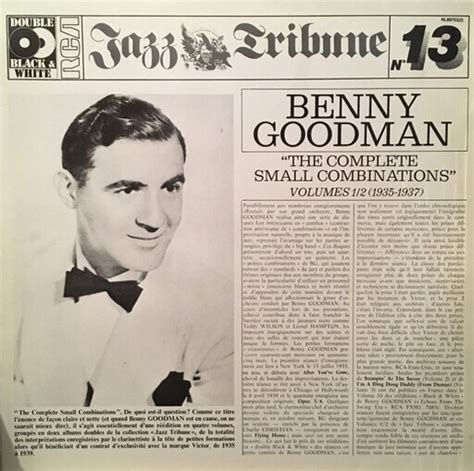 The Complete Small Combinations Vol 1 2 1935 1937 Benny Goodman