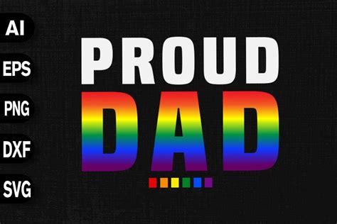 Proud Dad Gay Pride Month Lgbtq Graphic By Svgdecor Creative Fabrica