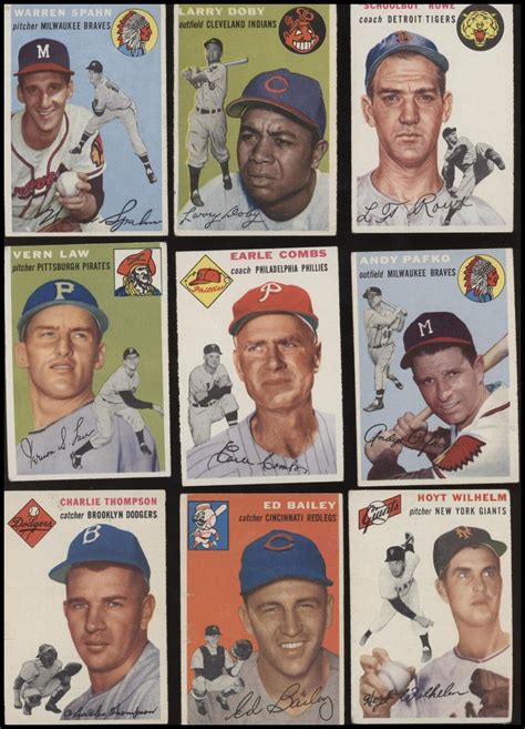 Lot Of Topps Baseball Starter Set Vg Ex Hof Rcs Warren Spahn