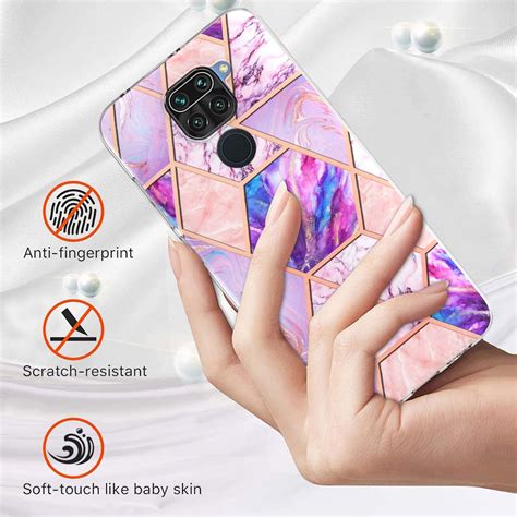 For Xiaomi Redmi Note X G Electroplating Splicing Marble Tpu