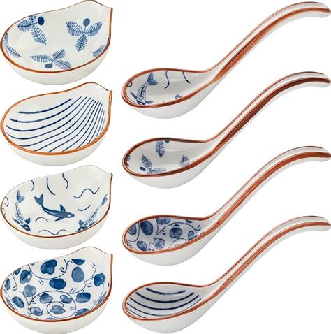 Amazon Porcelain Chinese Soup Spoon And Ceramic Spoon Rest For