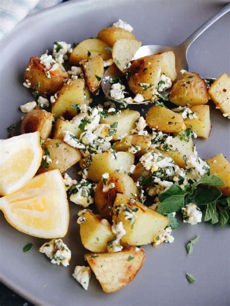 MEDITERRANEAN POTATOES WITH LEMON HERBS FETA The Fig Jar