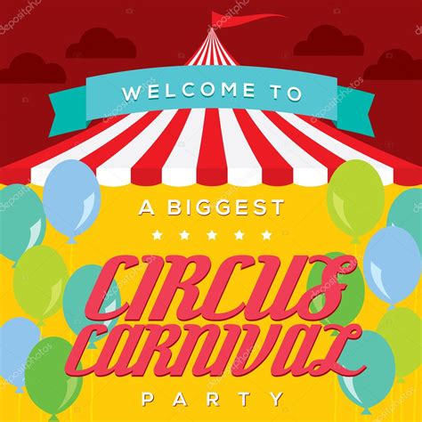 Circus Carnival Poster Template Stock Vector Image By ©happymay 43854603