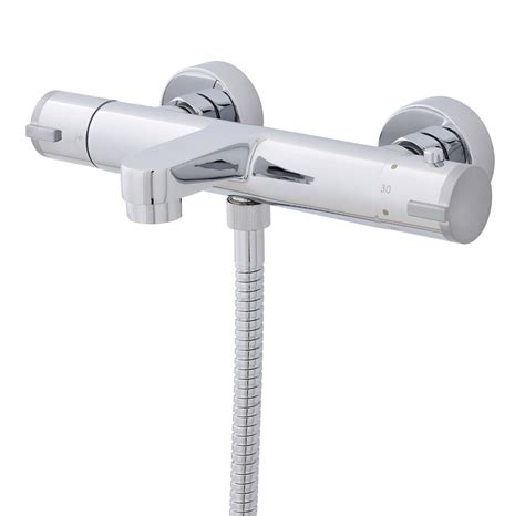 Ultra Wall Mounted Thermostatic Bath Shower Mixer Tap Vbs