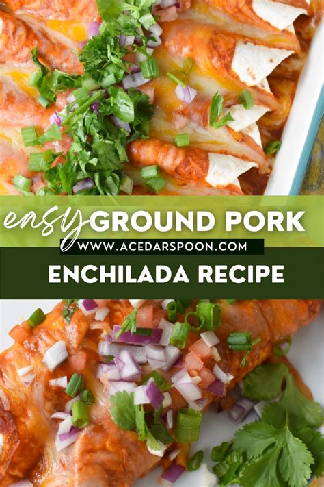 Easy Pork Enchilada Recipe A Cedar Spoon