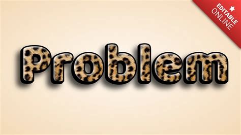 Problem Leopard D Text Effect Generator