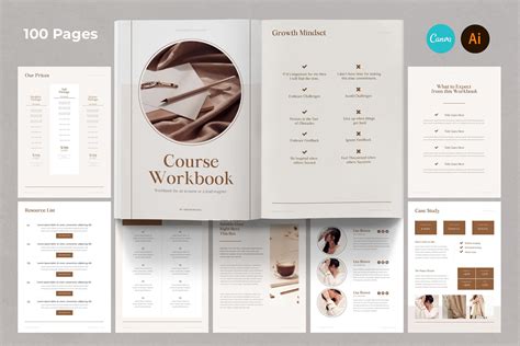 Canva Ecourse Workbook F R Coaches Canva Workbook Templates Etsy De