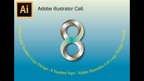 Professional Number Logo Design / 8 Number logo / Adobe illustrator Cs6 ...