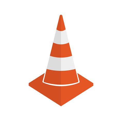 Road cone icon at construction site. Pylon. Road limit. Vector ...