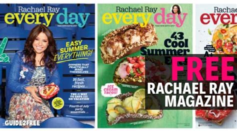 Free Everyday With Rachael Ray Magazine Subscription