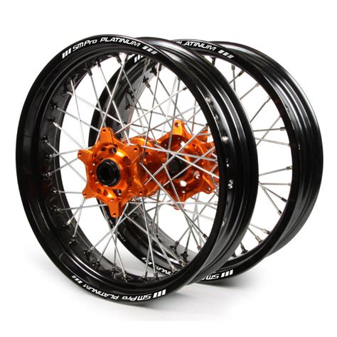 KTM 500 EXC-F 2012 - 2019 SM PRO SUPERMOTARD WHEEL SET 17x3.50 17x4.25 ...