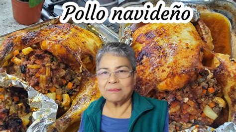 Delicioso Pollo Navide O Relleno De Picadillo De Res Jugoso Y Facil