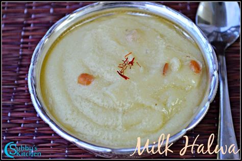 Milk Halwa Recipe (Paal Halwa) - Subbus Kitchen