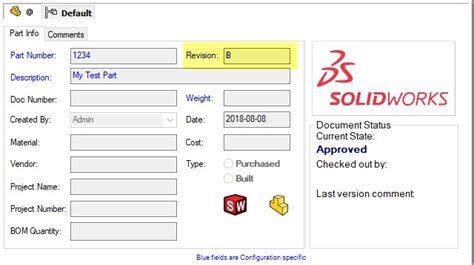 SOLIDWORKS PDM Revision Number Workflow Best Practices