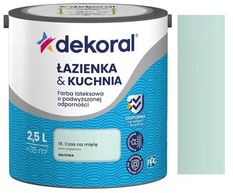 Dekoral Farba Lateksowa Kuchnia Azienka Czas Na Mi Te L