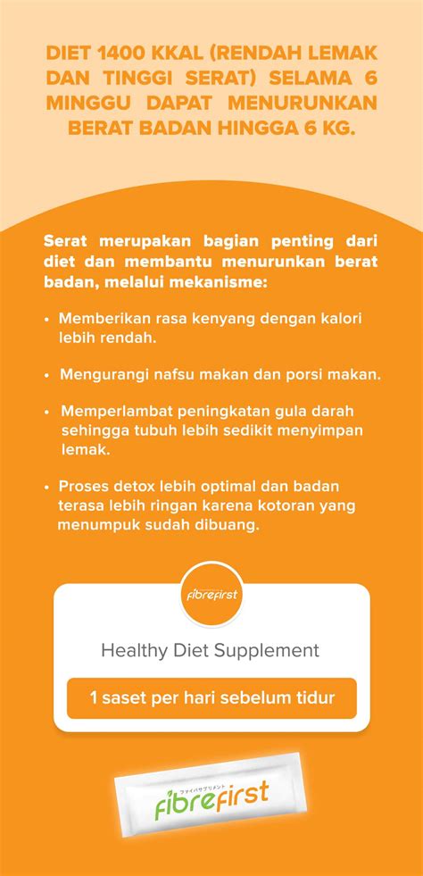 FibreFirst Mau Turun Berat Badan 6kg Popup FibreFirst Suplemen