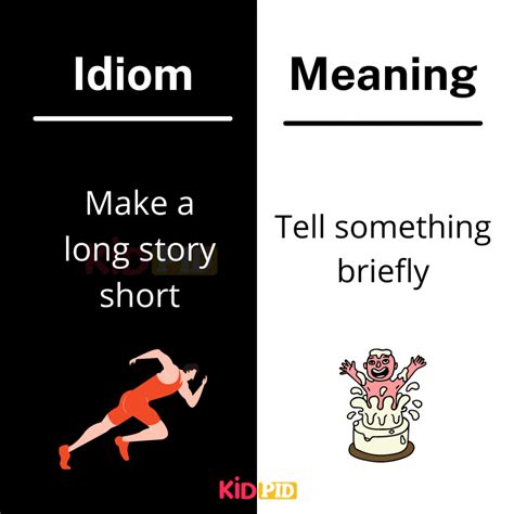 Easy Idioms For Kids Kidpid