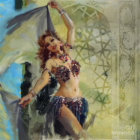 Abstract Belly Dancer 1 Painting By Mahnoor Shah Fine Art America