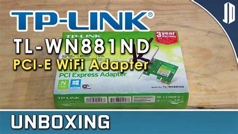 Tp Link Tl Wn Nd Mbps Wifi Pci E Adapter Unboxing Overview Youtube