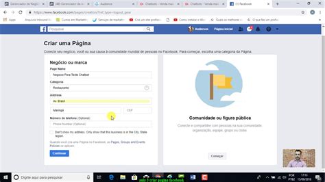 Como Criar Uma Fanpage P Gina Empresarial Youtube