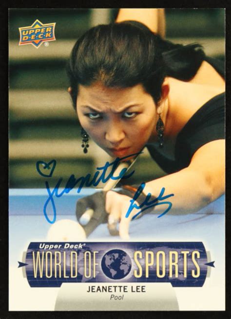 Jeanette Lee Signed 2011 Upper Deck World Of Sports 293 Jsa