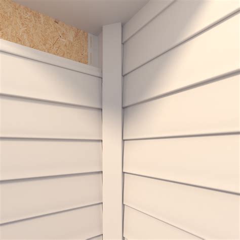 Esquinero Interior Siding Mts Pvc Blanco Semi Brillo Empresas Cnp