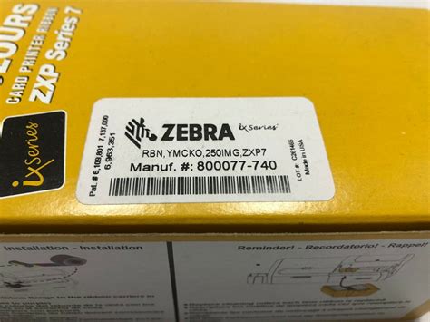 CINTA RIBBON ZEBRA PARA ZXP7 COLOR YMCKO ZT C800077 740 Cintas Ribbon