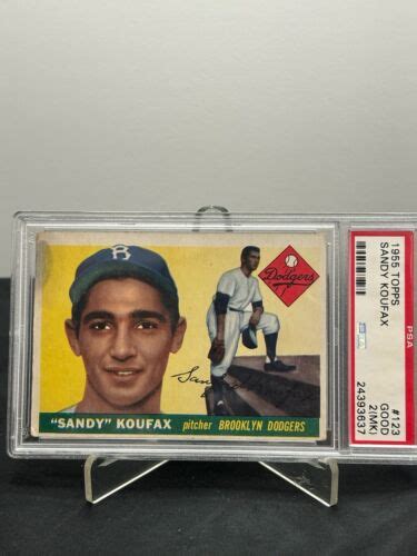 1955 Topps 123 Sandy Koufax Rookie RC PSA 2 MK HOF EBay