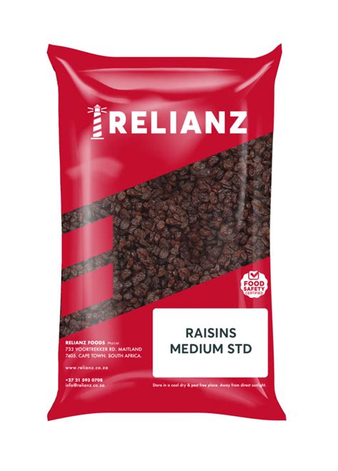 Raisins Standard Supplier - Relianz Foods