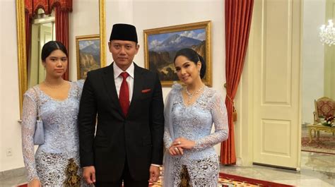 Jelang Dilantik Jadi Menteri Atr Ahy Tiba Di Istana Bareng Anak Istri