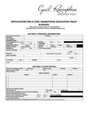 Cyril Ramaphosa Bursary: Complete with ease | airSlate SignNow