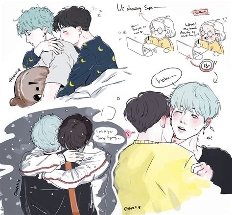 🍥yoonseok🌸 Bts Fanart Bts Desenho Cartoon De Casais