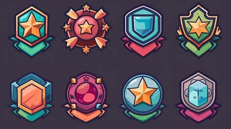 Premium Vector A Collection Of Different Crests For The Game