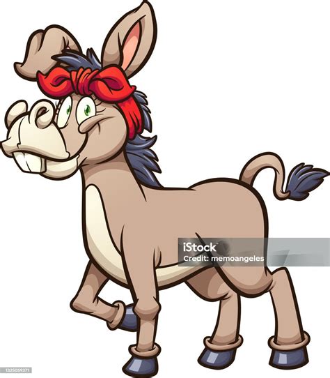 O Feminino De Burro - Vetores de Burro Feminino e mais imagens de Burro - Burro, Bandana ...