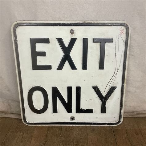 Exit Only Sign | zapprops