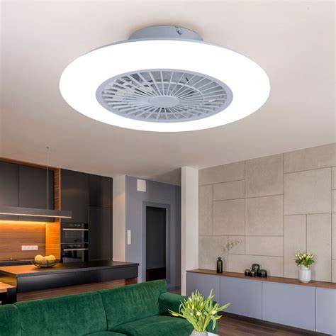 Plafoniera Ventilatore Soffitto Smart LED Uvc Vor Rücklauf Cct App eBay