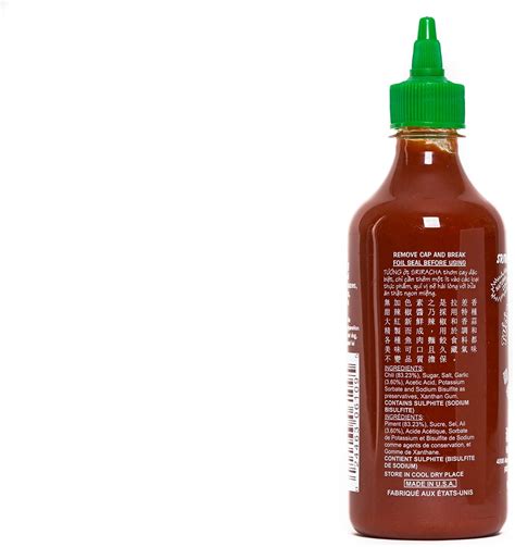 Huy Fong Sriracha Hot Chili Sauce 17 Ounce Bottle