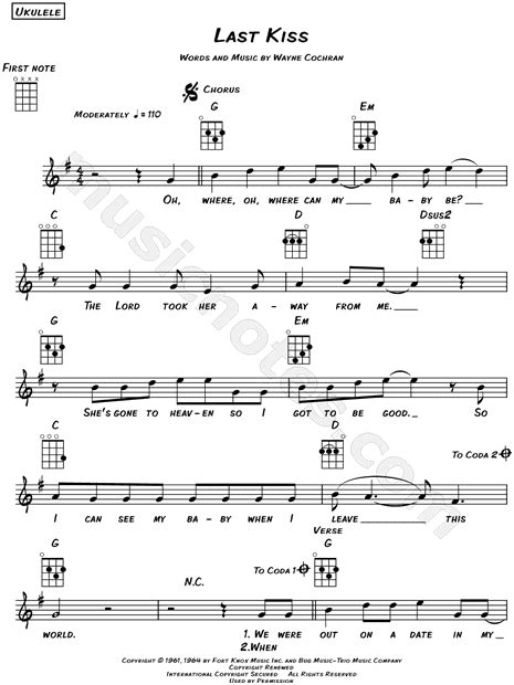 Taylor Swift Last Kiss Guitar Chords