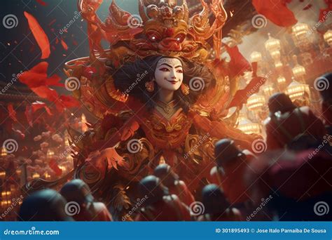 Visual Narratives Depicting The Legend Of Nian Royalty-Free Stock Photo | CartoonDealer.com ...