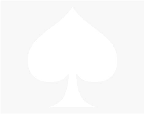 Spade Symbol Png White Ace Of Spades Png Transparent Png