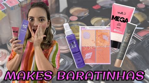 Testando Novidades De Makes Baratinhas At R Ruby Rose Sp