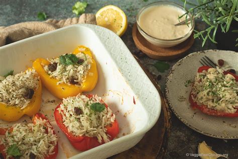 Greek Stuffed Peppers Recipe | Veggie Fest