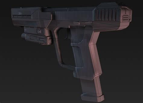 Halo 3 Odst Silenced Pistol Pistol Concept Halo 3 Odst Pistol