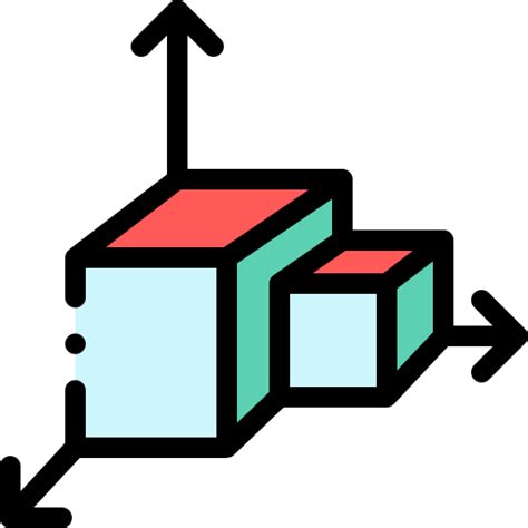 D Modeling Detailed Rounded Lineal Color Icon