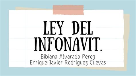 Ley Del Infonavit Sus Caracteristicaspdf