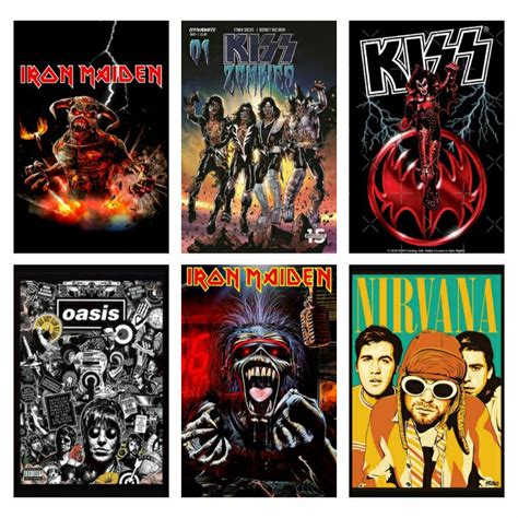 Jual Poster Band 90an Punk Rock Metal Poster Aesthetic Lawas Shopee Indonesia