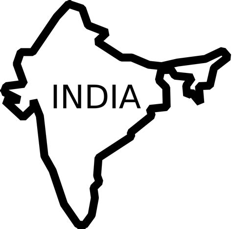 Clipart - India shape