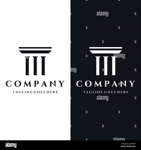 Ancient Greek Pillars Or Columns Logo Design Logos For Business