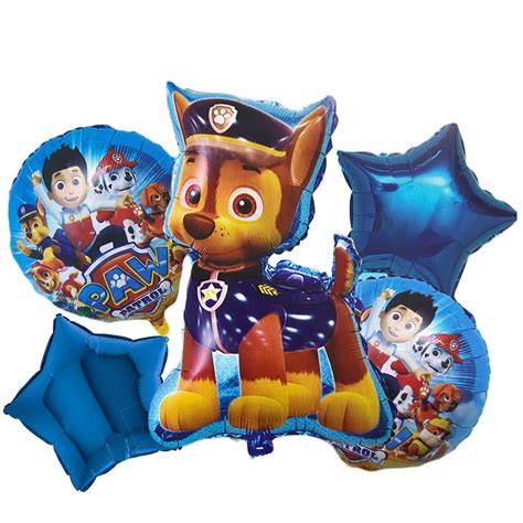 BALONY PSI PATROL Foliowe ZESTAW CHASE 80cm 5 Szt 12745867646 Allegro Pl