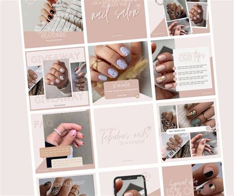 Nail Tech Instagram Post Template Nail Artist Instagram - Etsy | Ideas ...